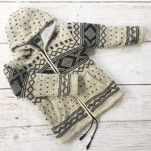 Alpaca 🦙 Wool Fleece Lined Hoodie EUC